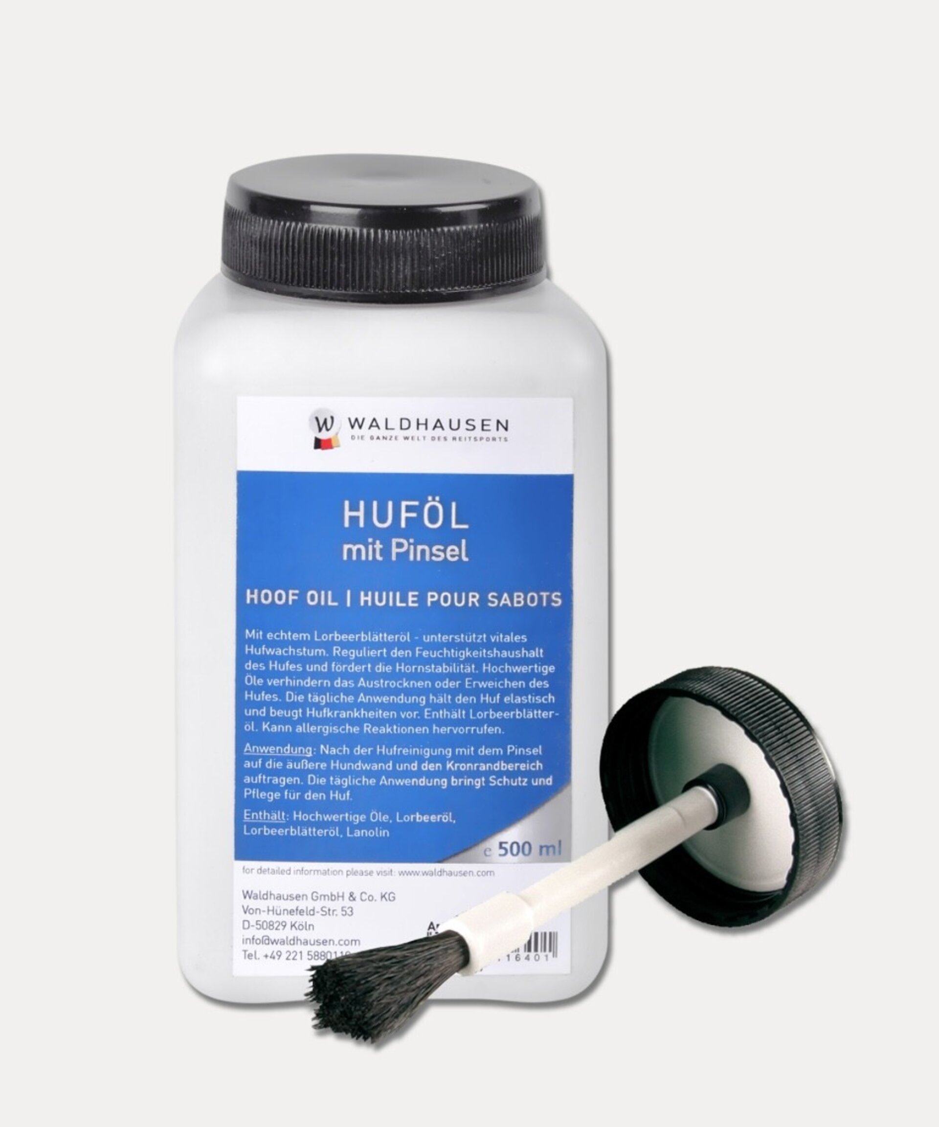 ACEITE DE LAUREL CON PINCEL PARA CASCOS HUFÖL WALDHAUSEN - 2