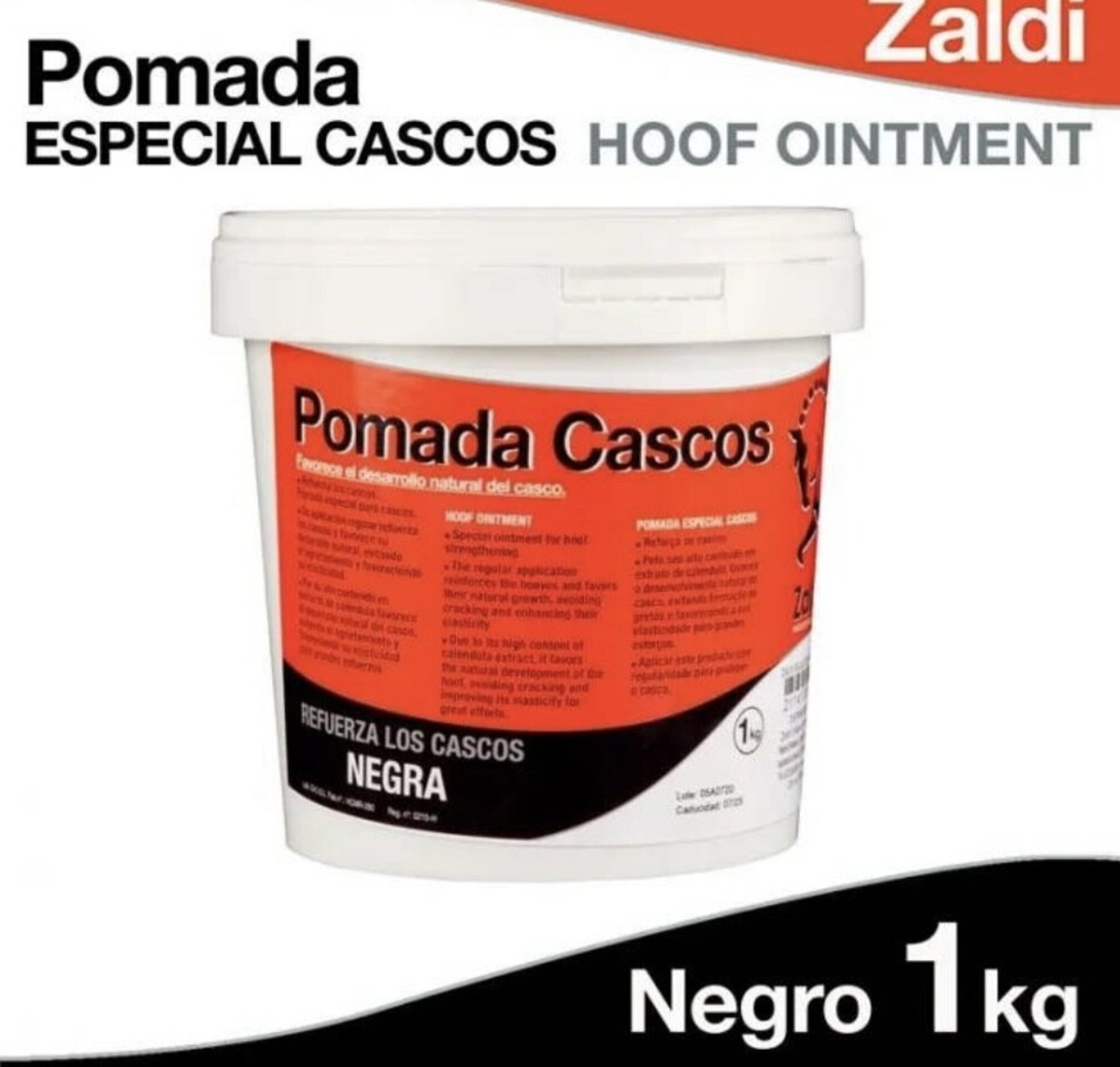 POMADA PARA CASCOS ZALDI 1 KG - 2